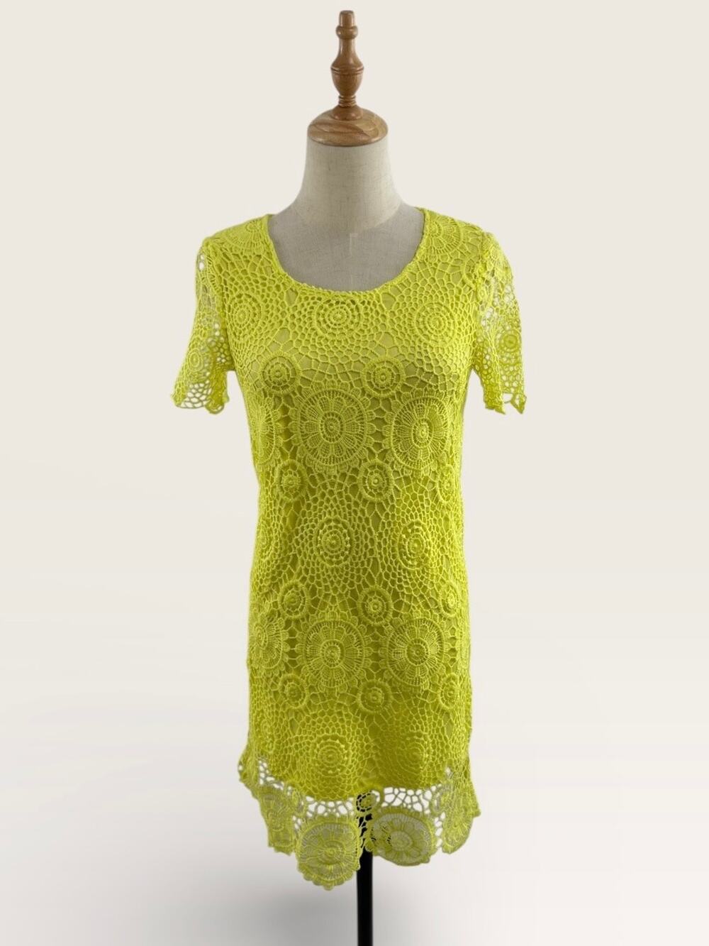 LuLu*s Yellow Crochet Dress, Size XS